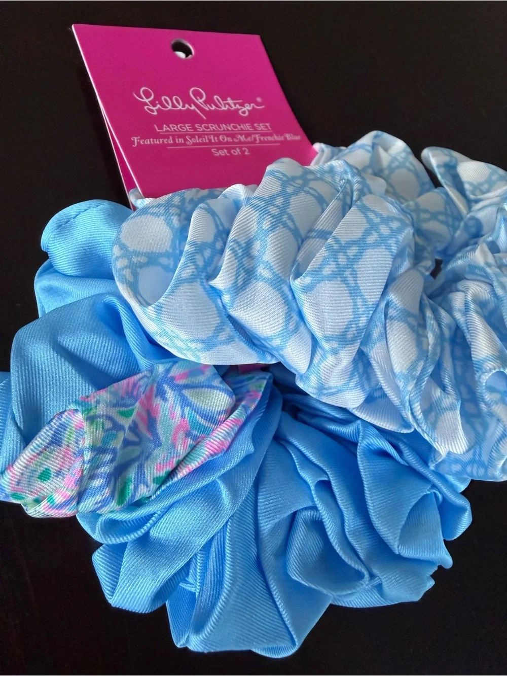 Lilly Pulitzer Hair Scrunchie- RETRO 90’s Preppy- 2 Pack